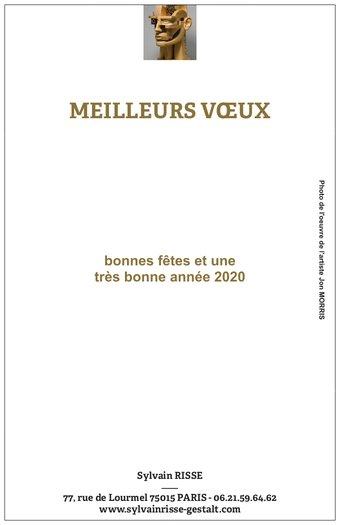 carte voeux 2020 Jon MORRIS - message